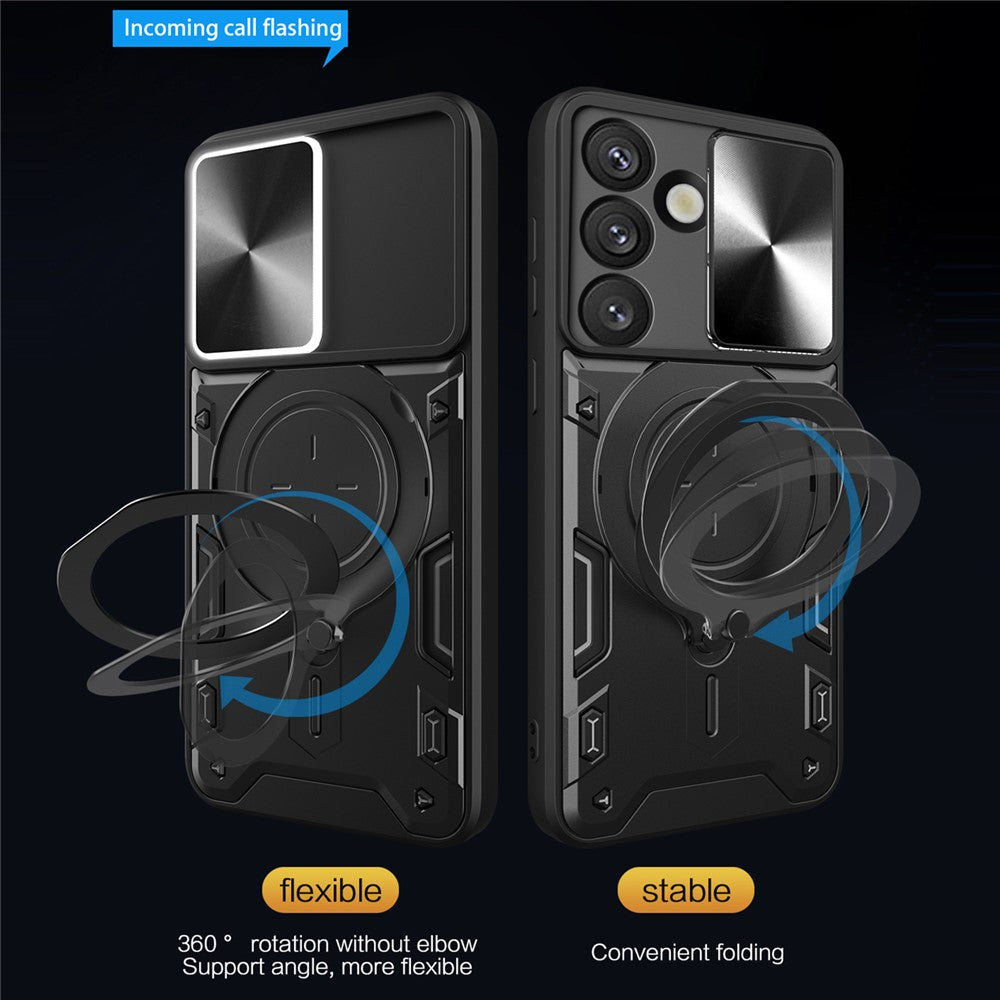 Husa pentru Samsung Galaxy S26 Plus, Techsuit, CamGuard Pro, Roz Aurie