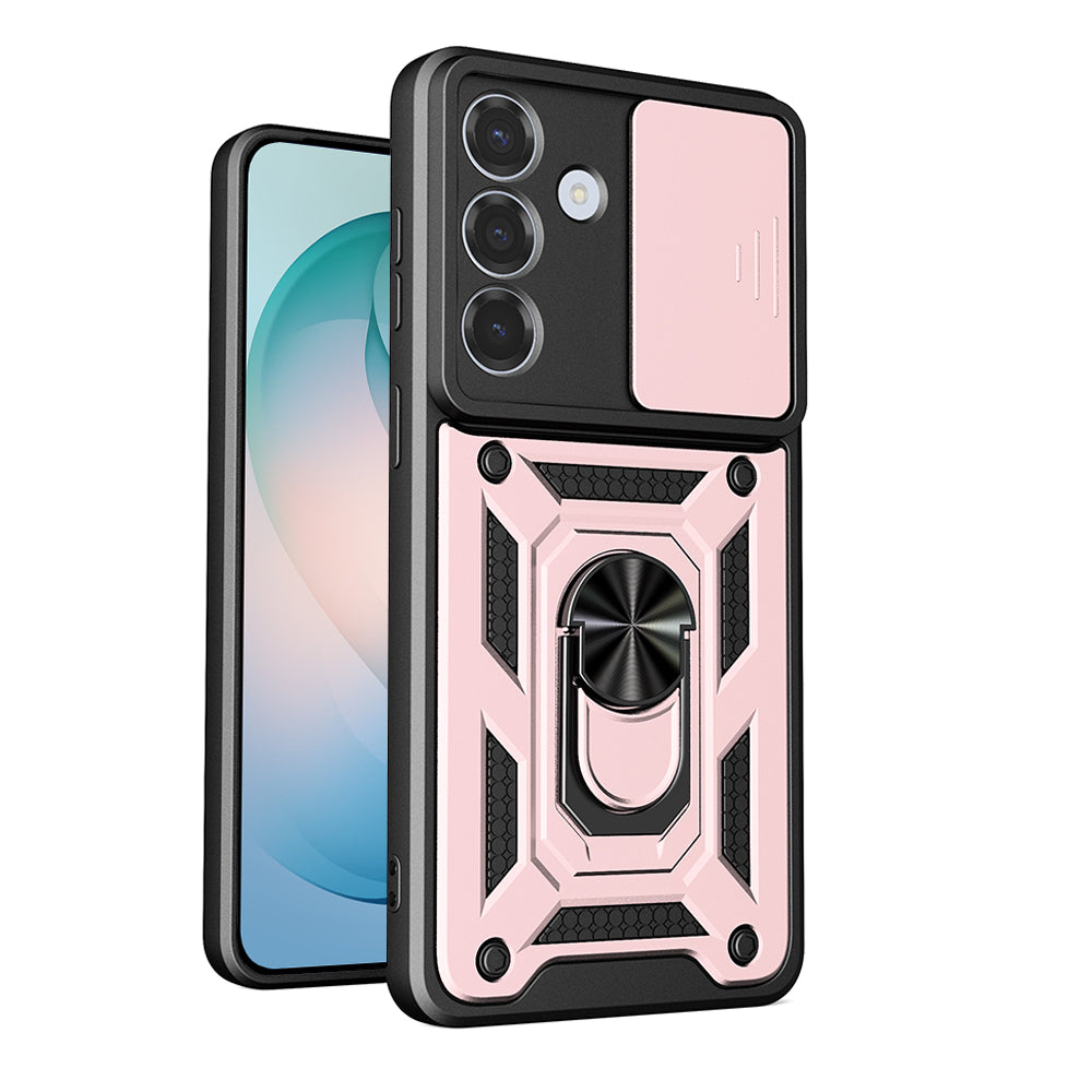 Husa pentru Samsung Galaxy S26 Plus, Techsuit, CamShield, Roz Aurie