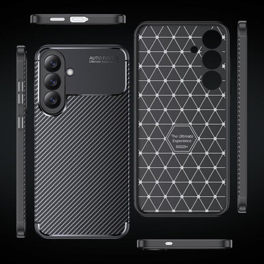 Husa pentru Samsung Galaxy S26 Plus, Techsuit, CarbonFiber, Neagra