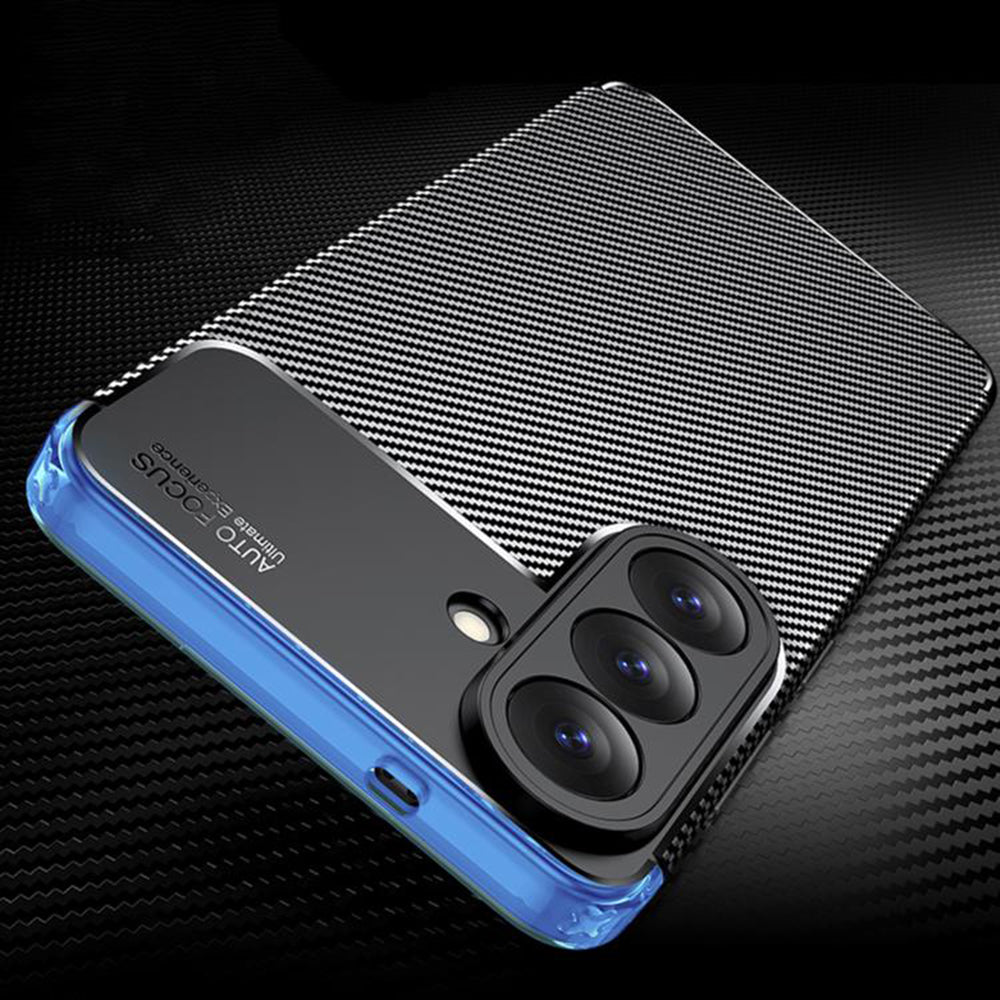 Husa pentru Samsung Galaxy S26 Plus, Techsuit, CarbonFiber, Neagra