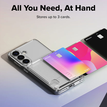 Husa pentru Samsung Galaxy S26, Ringke, Fusion Card, Transparenta