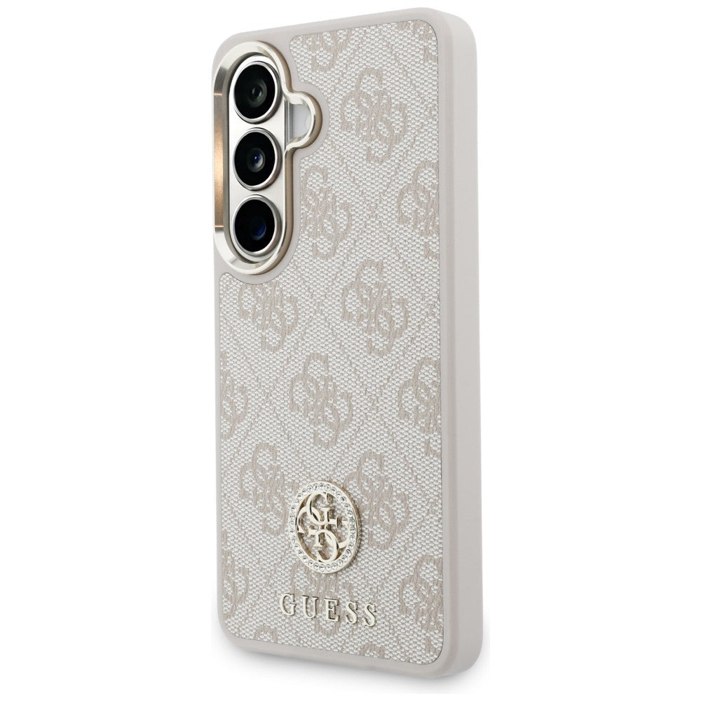 Husa pentru Samsung Galaxy S26 S942, GUESS, 4G Big Rhinestone Triangle Strap, Roz