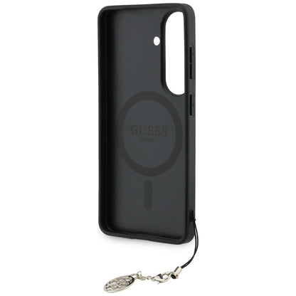 Husa pentru Samsung Galaxy S26 S942, Guess, 4G Classic Logo Charm, Maro