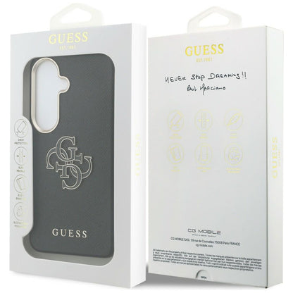 Husa pentru Samsung Galaxy S26 S942, Guess, 4G Grained Big and Classic Logo, Neagra
