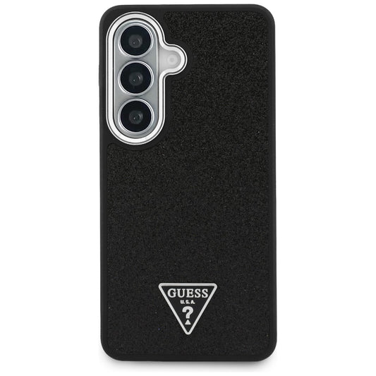 Husa pentru Samsung Galaxy S26 S942, Guess, Fixed Glitter Triangle Logo, Neagra