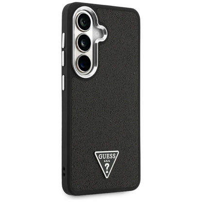 Husa pentru Samsung Galaxy S26 S942, Guess, Fixed Glitter Triangle Logo, Neagra