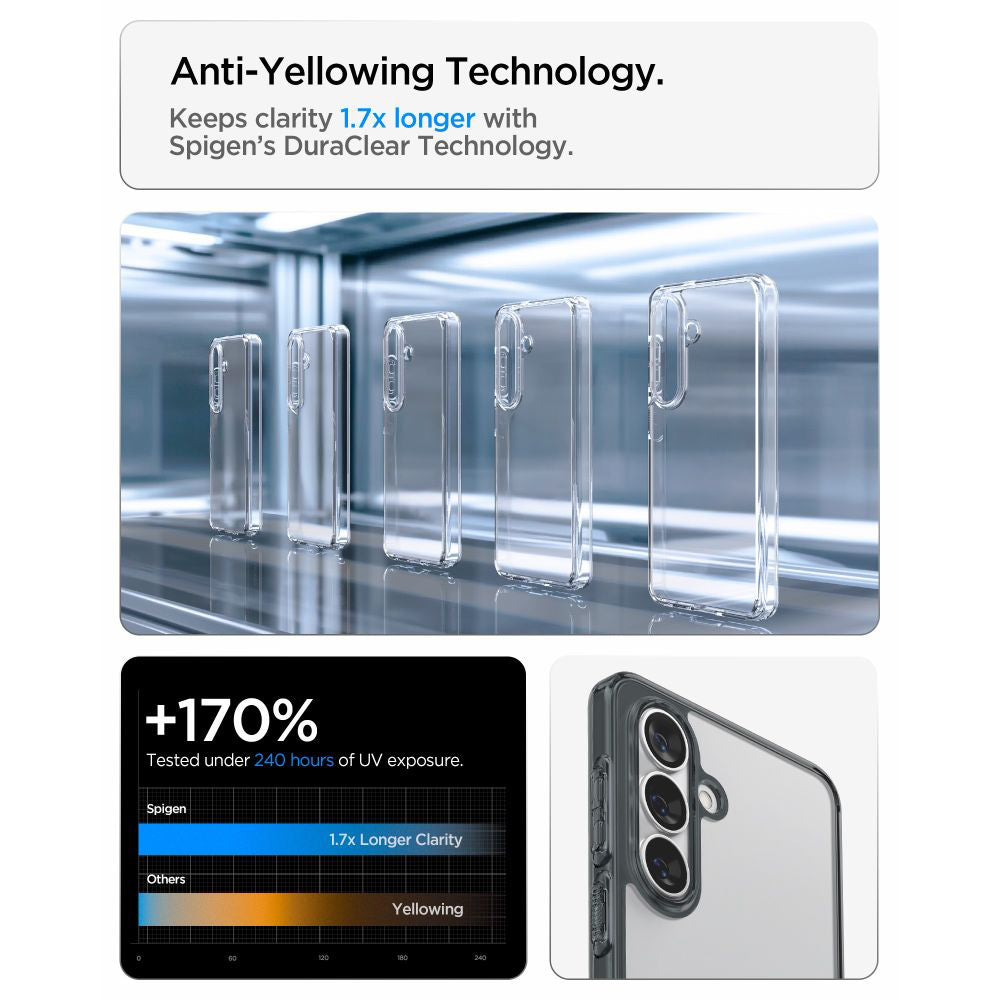 Husa pentru Samsung Galaxy S26 S942, Spigen, Ultra Hybrid, Fumurie ACS10733