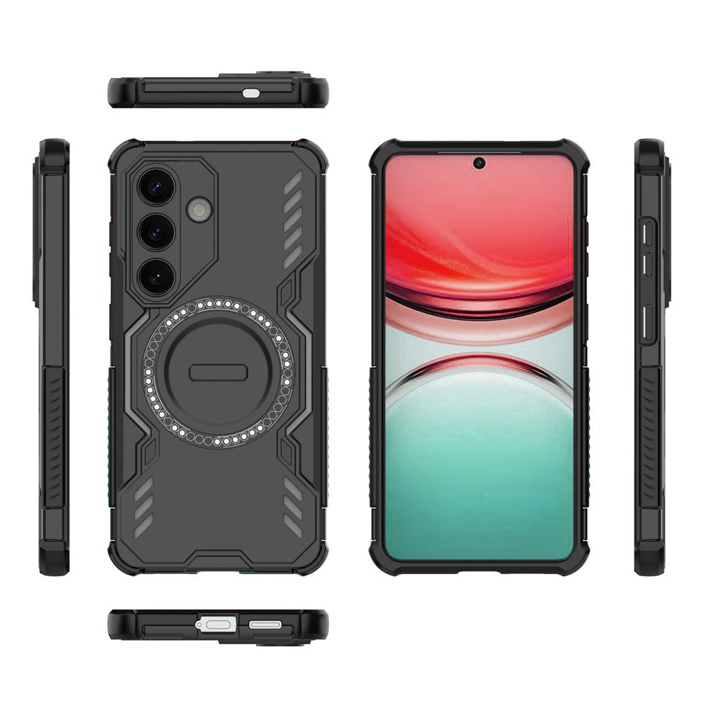 Husa MagSafe pentru Samsung Galaxy S26, Techsuit, ArmorMag, Neagra