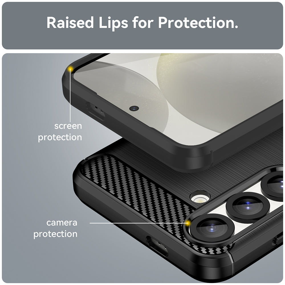 Husa pentru Samsung Galaxy S26, Techsuit, Carbon, Neagra