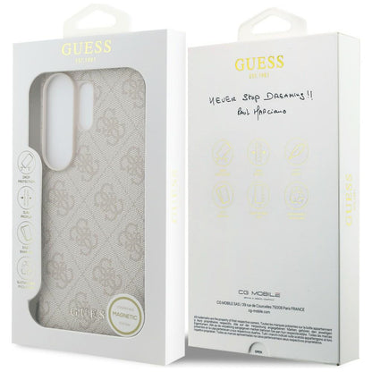 Husa pentru Samsung Galaxy S26 Ultra S948, Guess, 4G Classic Logo Charm, Roz