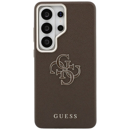 Husa pentru Samsung Galaxy S26 Ultra S948, Guess, 4G Grained Big and Classic Logo, Maro