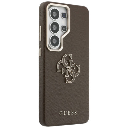 Husa pentru Samsung Galaxy S26 Ultra S948, Guess, 4G Grained Big and Classic Logo, Maro
