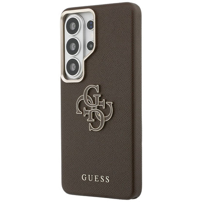 Husa pentru Samsung Galaxy S26 Ultra S948, Guess, 4G Grained Big and Classic Logo, Maro