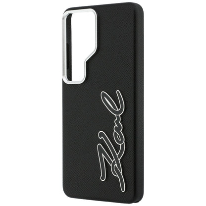 Husa pentru Samsung Galaxy S26 Ultra S948, Karl Lagerfeld, Signature Resin Logo, Neagra