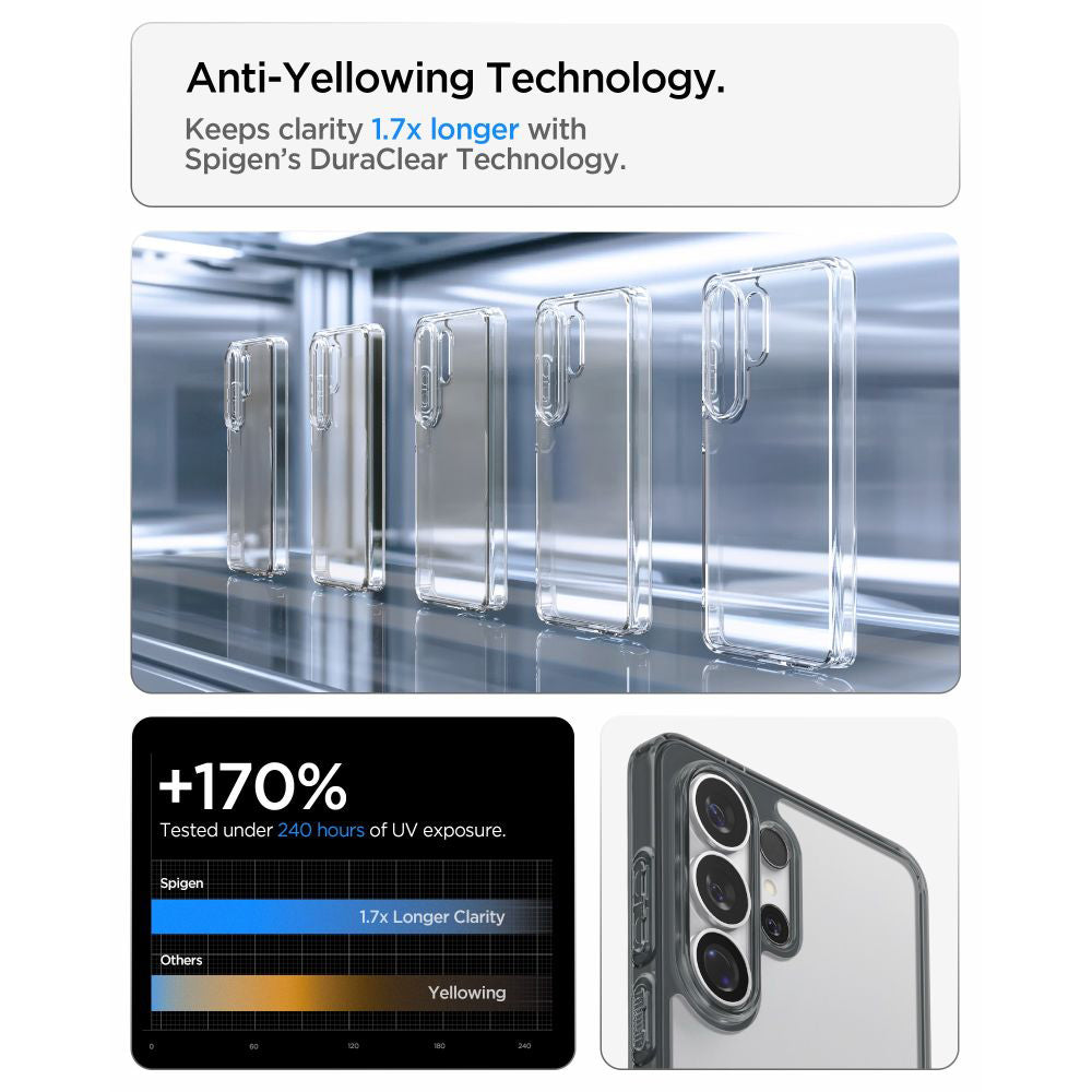 Husa pentru Samsung Galaxy S26 Ultra S948, Spigen, Ultra Hybrid, Fumurie