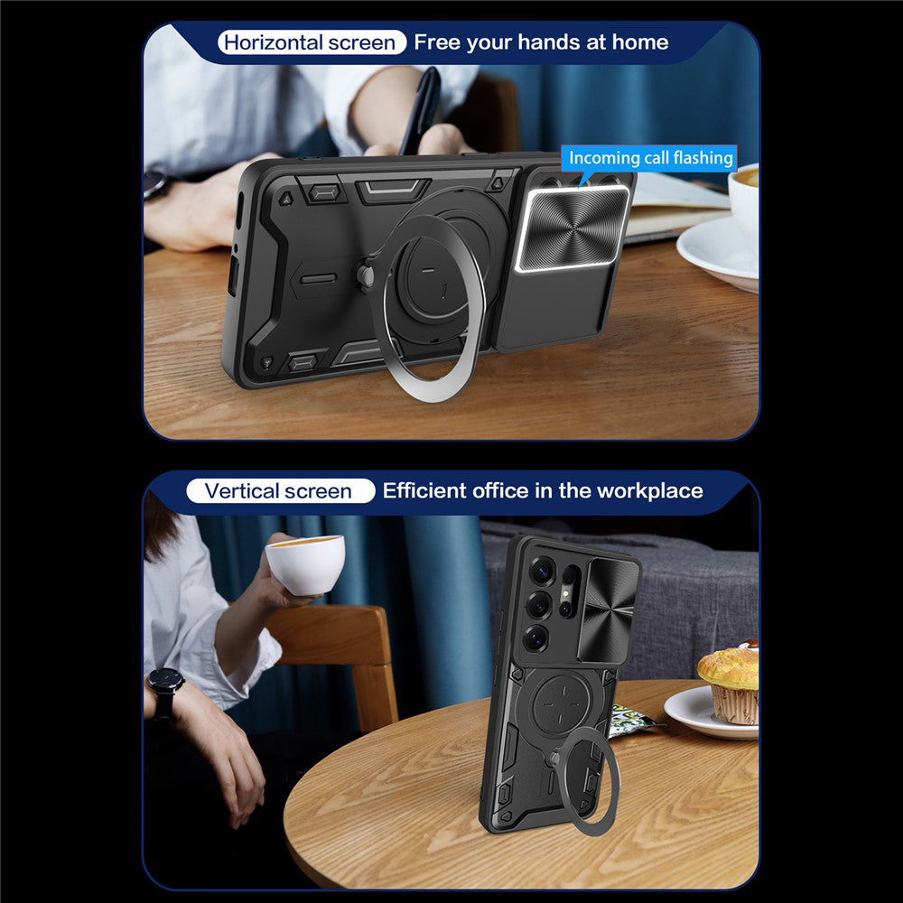 Husa pentru Samsung Galaxy S26 Ultra, Techsuit, CamGuard Pro, Rosie