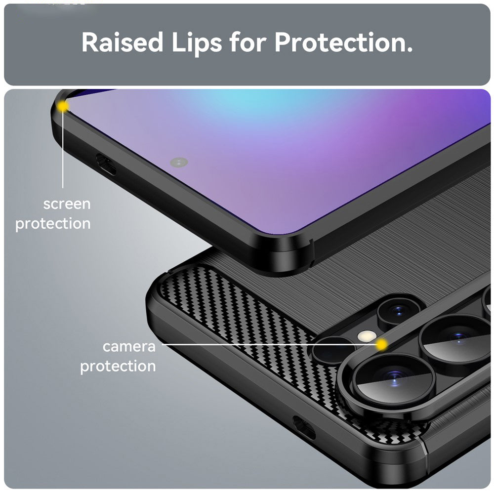 Husa pentru Samsung Galaxy S26 Ultra, Techsuit, Carbon, Neagra
