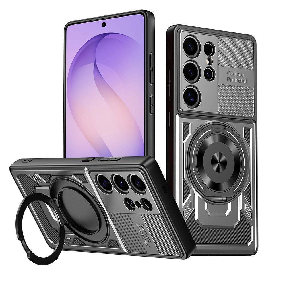 Husa pentru Samsung Galaxy S26 Ultra, Techsuit, RuggedCam, Gri