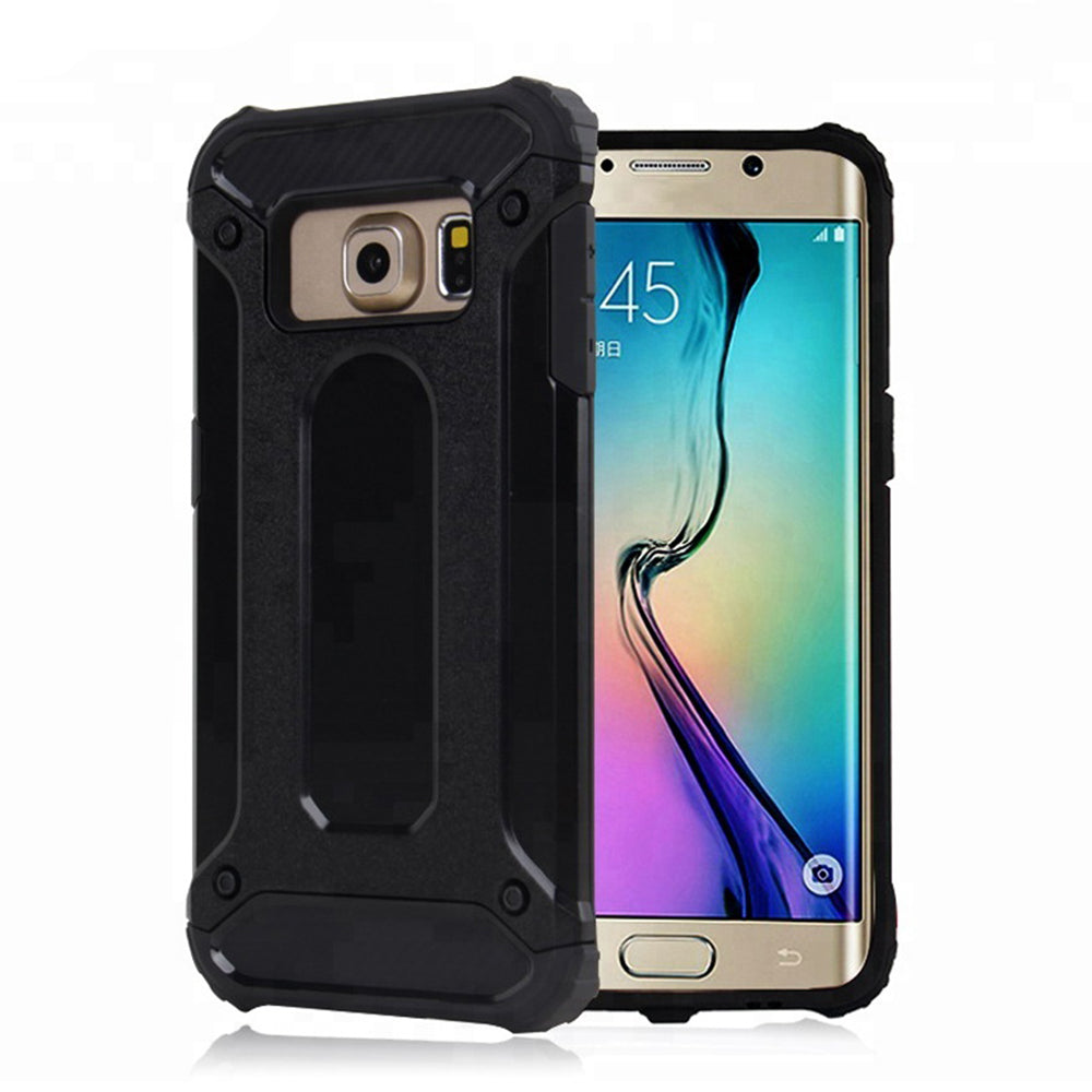 Husa pentru Samsung Galaxy S6 G920, Techsuit, Hybrid Armor, Neagra