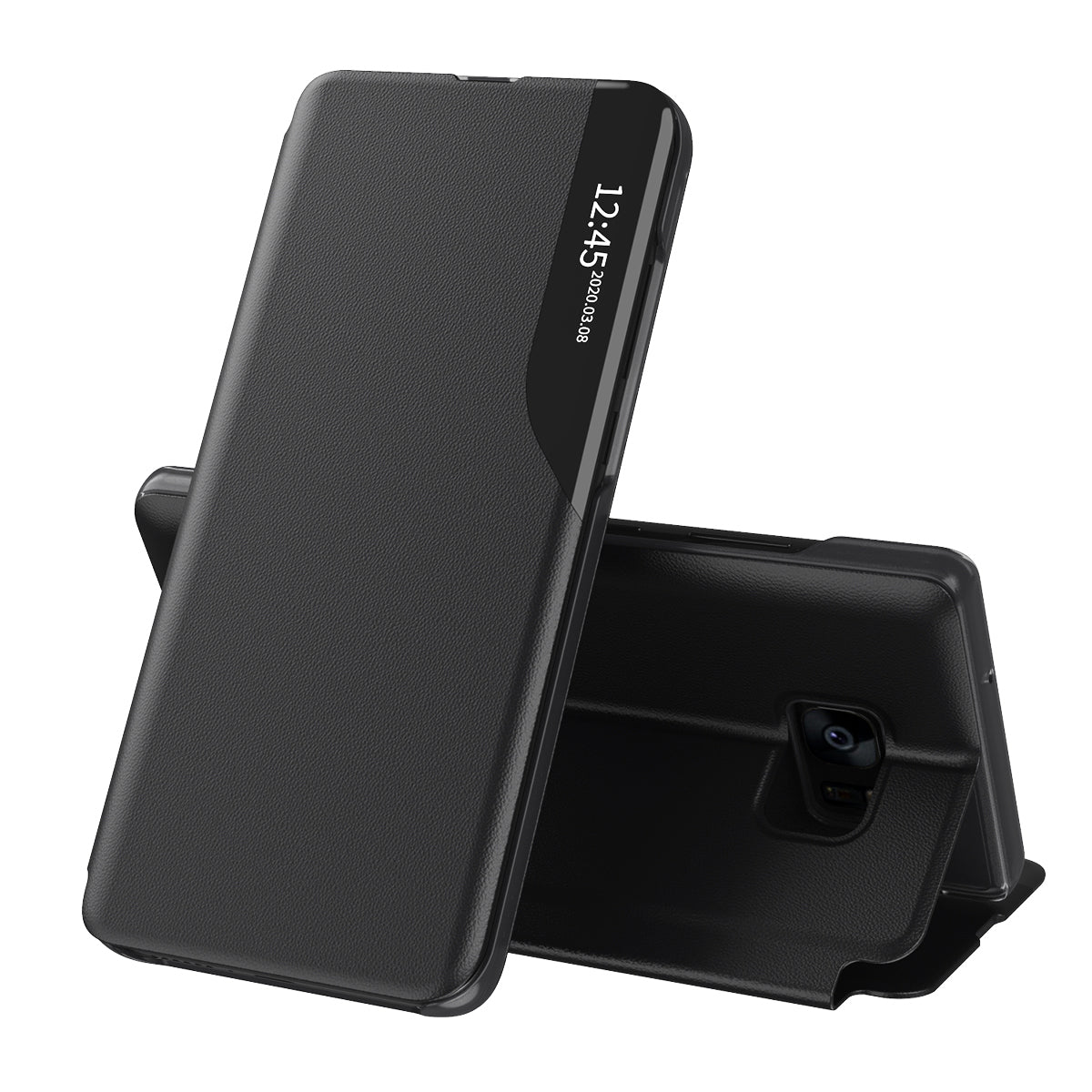 Husa pentru Samsung Galaxy S7 edge G935, Techsuit, eFold, Neagra