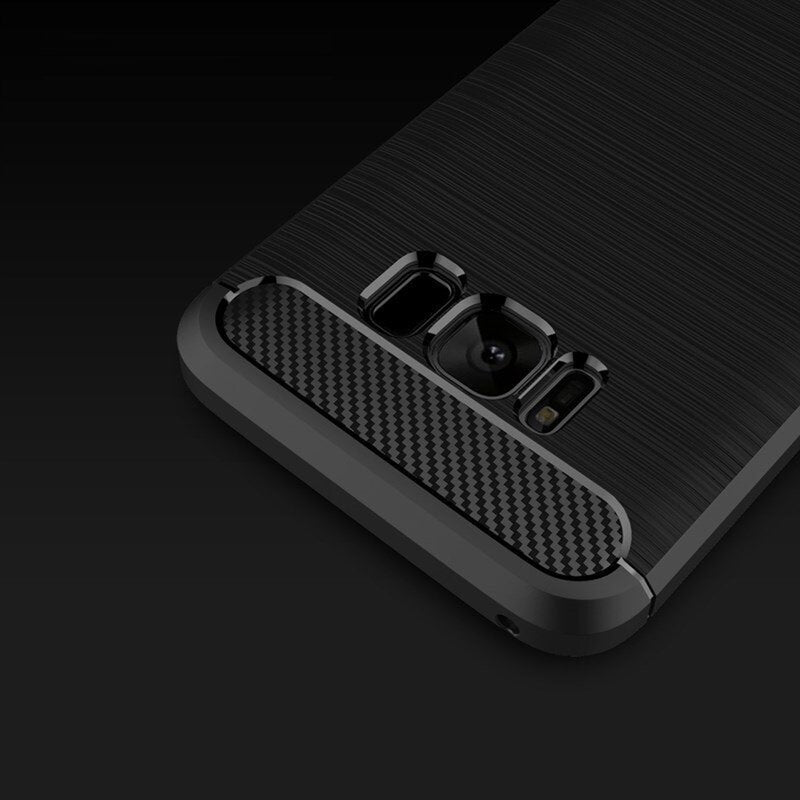 Husa pentru Samsung Galaxy S8+ G955, Techsuit, Carbon, Neagra