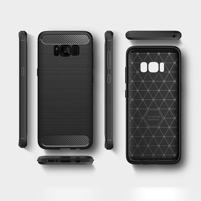 Husa pentru Samsung Galaxy S8+ G955, Techsuit, Carbon, Neagra