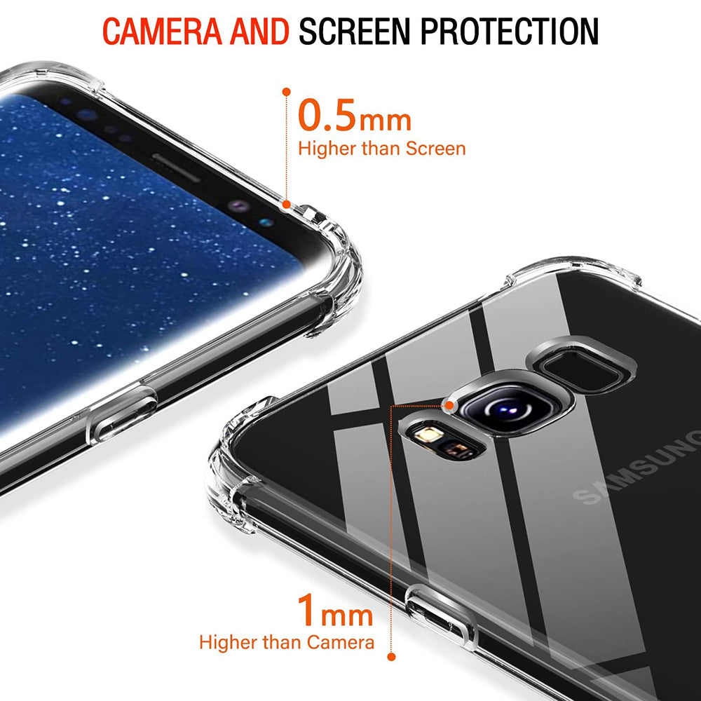 Husa pentru Samsung Galaxy S8+ G955, Techsuit, Shockproof Clear, Transparenta