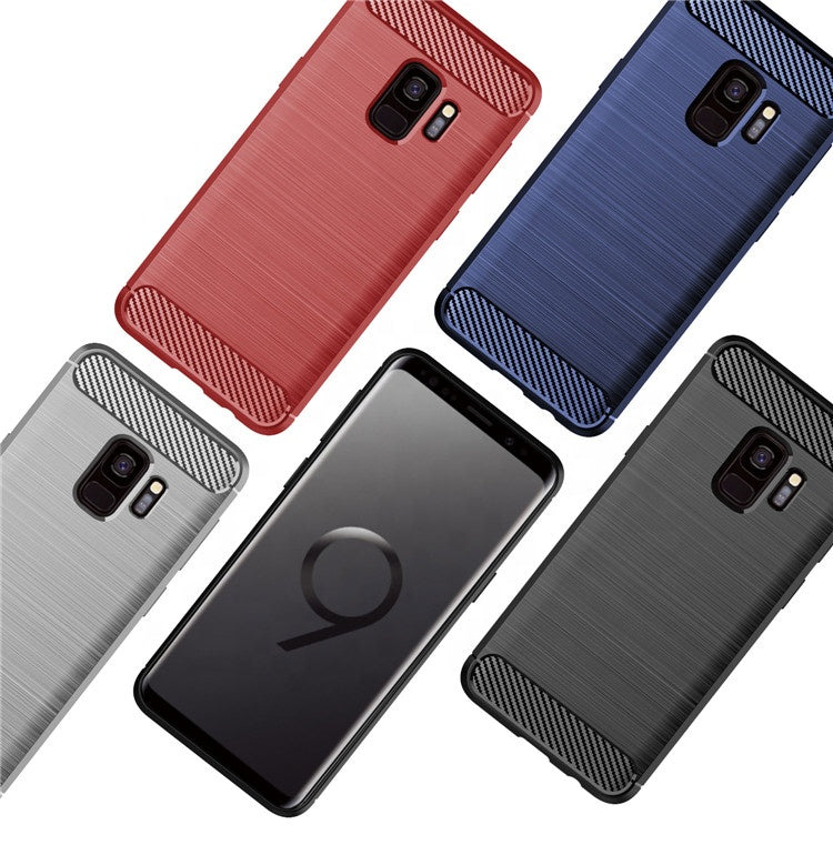 Husa pentru Samsung Galaxy S9 G960, Techsuit, Carbon, Neagra