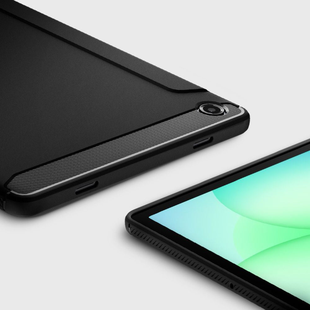 Husa pentru Samsung Galaxy Tab A11+, Spigen, Rugged Armor, Neagra Mata