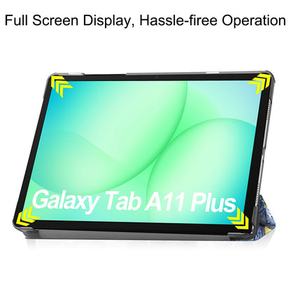 Husa pentru Samsung Galaxy Tab A11+ / Tab A9+, Techsuit, FoldPro Starry Night, Multicolor