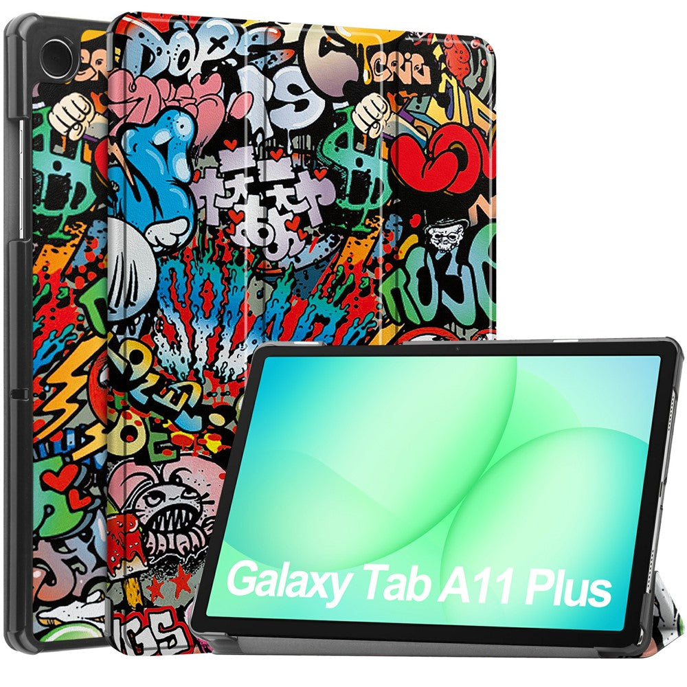 Husa pentru Samsung Galaxy Tab A11+ / Tab A9+, Techsuit, FoldPro Urban Vibe, Multicolor