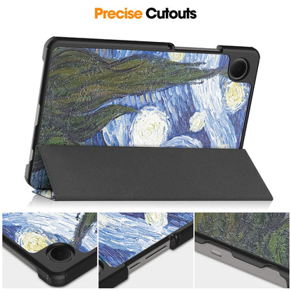 Husa pentru Samsung Galaxy Tab A11 / Tab A9, Techsuit, FoldPro Starry Night New Model, Multicolor