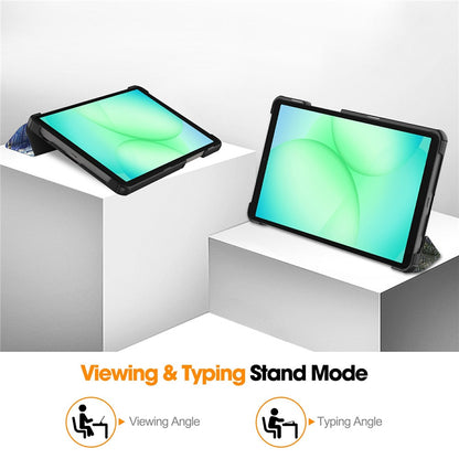 Husa pentru Samsung Galaxy Tab A11 / Tab A9, Techsuit, FoldPro Starry Night New Model, Multicolor