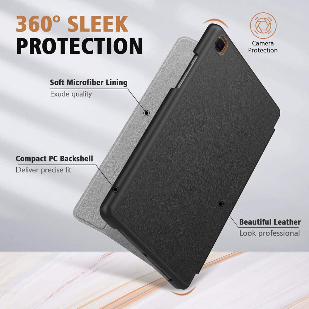 Husa pentru Samsung Galaxy Tab A7 10.4 (2020) / Tab A7 10.4 (2022), Techsuit, FoldPro, Neagra
