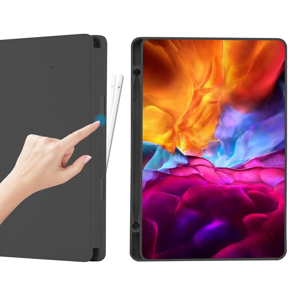Husa pentru Samsung Galaxy Tab A7 Lite, Techsuit, Flex Trifold, Neagra