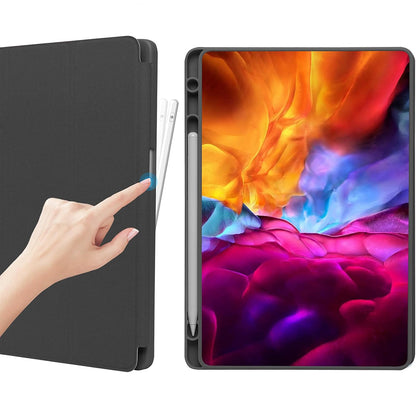 Husa pentru Samsung Galaxy Tab A11+ / Tab A9+, Techsuit, Flex Trifold, Bleu