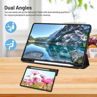 Husa pentru Samsung Galaxy Tab A9+, Techsuit, Flex Trifold, Mov