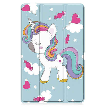 Husa pentru Samsung Galaxy Tab A9+, Techsuit, FoldPro Unicorn, Multicolor