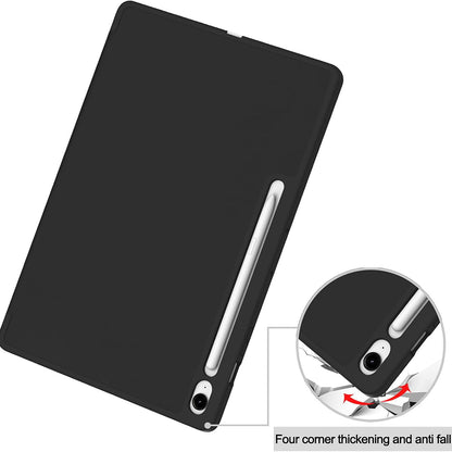 Husa pentru Samsung Galaxy Tab S10 FE+, Techsuit, Flex Trifold, Neagra