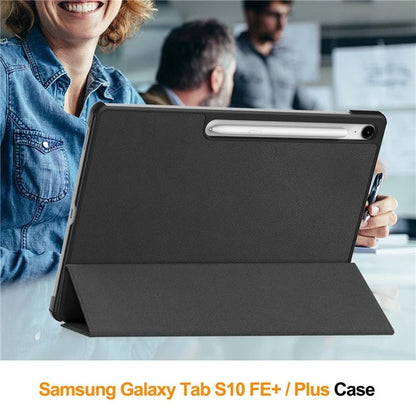 Husa pentru Samsung Galaxy Tab S10 FE+, Techsuit, FoldPro Starry Night, Multicolor