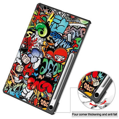 Husa pentru Samsung Galaxy Tab S10 FE+, Techsuit, FoldPro Urban Vibe, Multicolor
