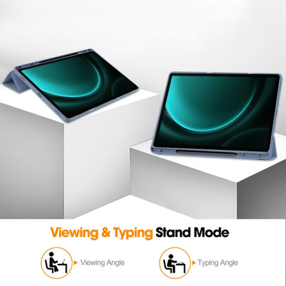 Husa pentru Samsung Galaxy Tab S10+ / Tab S9 FE+ / Tab S9+, Techsuit, Flex Trifold, Gri
