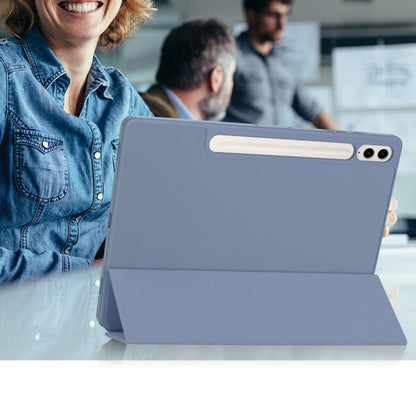 Husa pentru Samsung Galaxy Tab S10+ / Tab S9 FE+ / Tab S9+, Techsuit, Flex Trifold, Gri