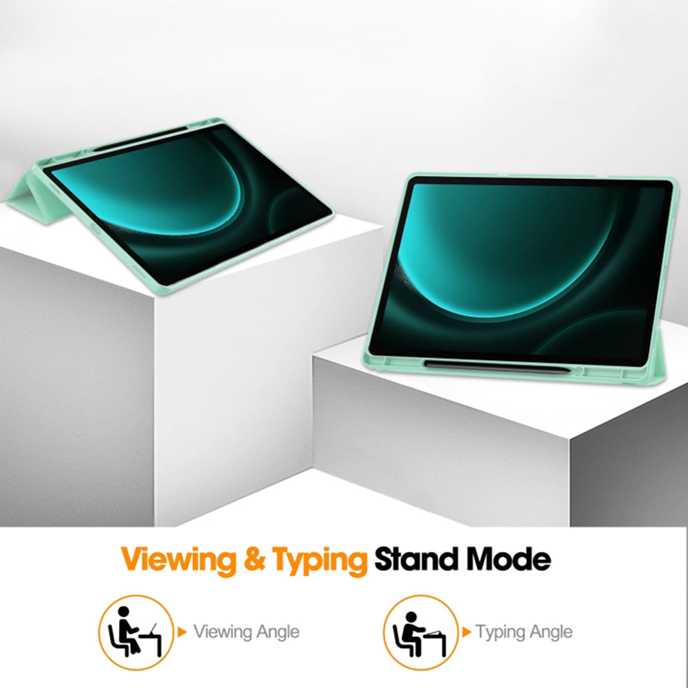 Husa pentru Samsung Galaxy Tab S10+ / Tab S9 FE+ / Tab S9+, Techsuit, Flex Trifold, Neagra