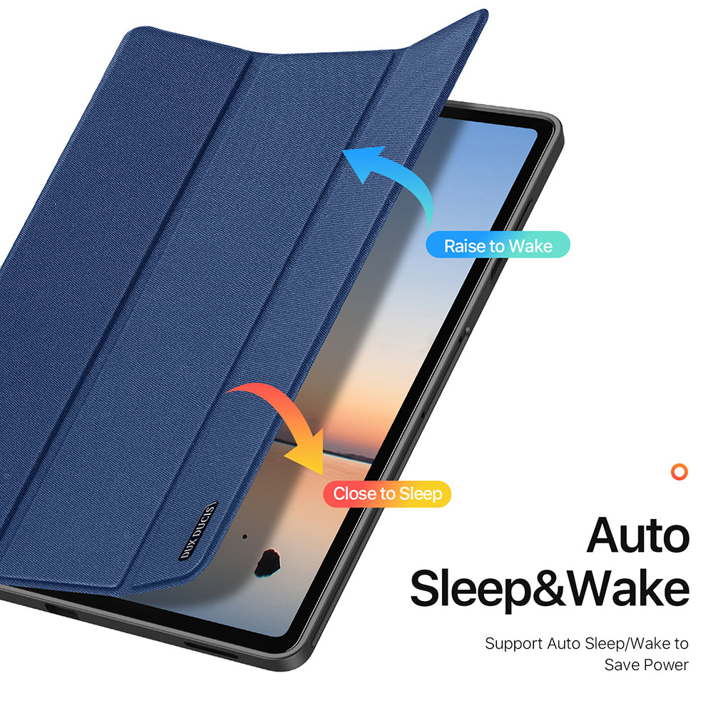 Husa pentru Samsung Galaxy Tab S12 Plus, DUX DUCIS, Domo wih Pen Holder, Albastra