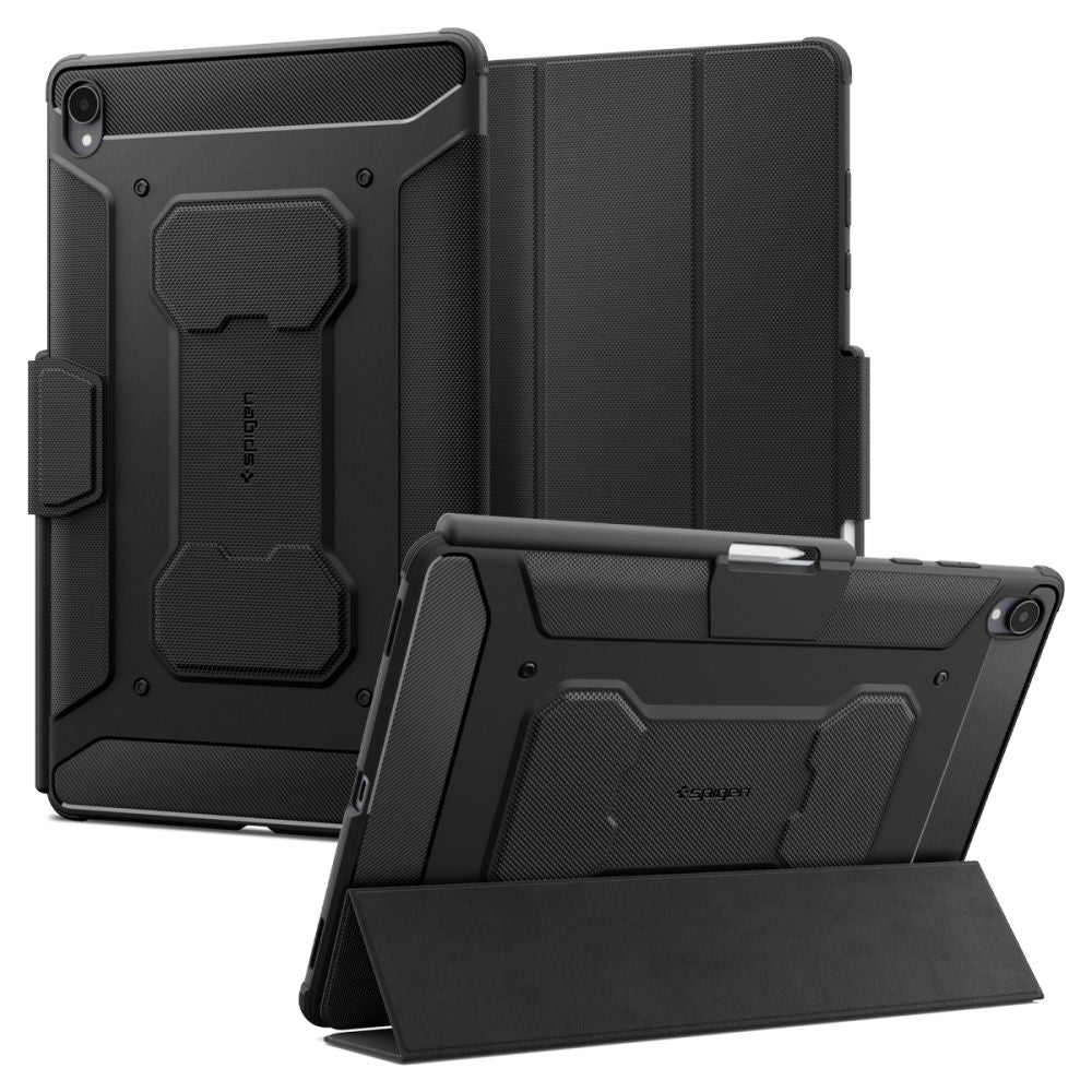 Husa pentru Samsung Galaxy Tab S12 Plus, Spigen, Rugged Armor Pro, Neagra ACS11822