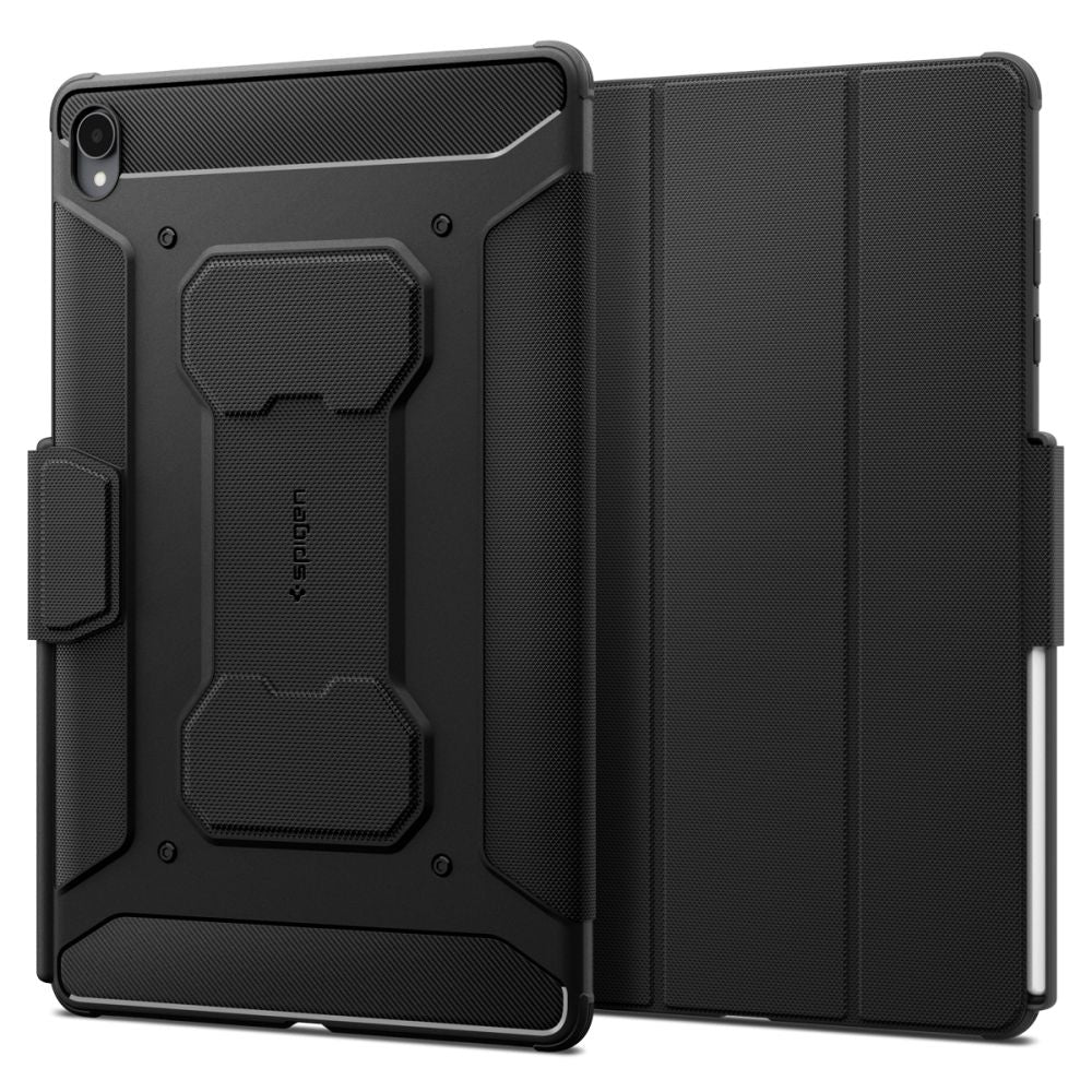Husa pentru Samsung Galaxy Tab S12 Plus, Spigen, Rugged Armor Pro, Neagra ACS11822