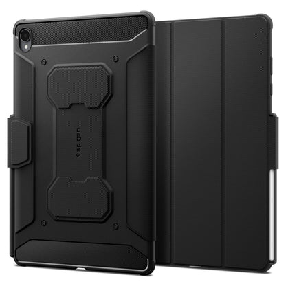 Husa pentru Samsung Galaxy Tab S12 Plus, Spigen, Rugged Armor Pro, Neagra ACS11822
