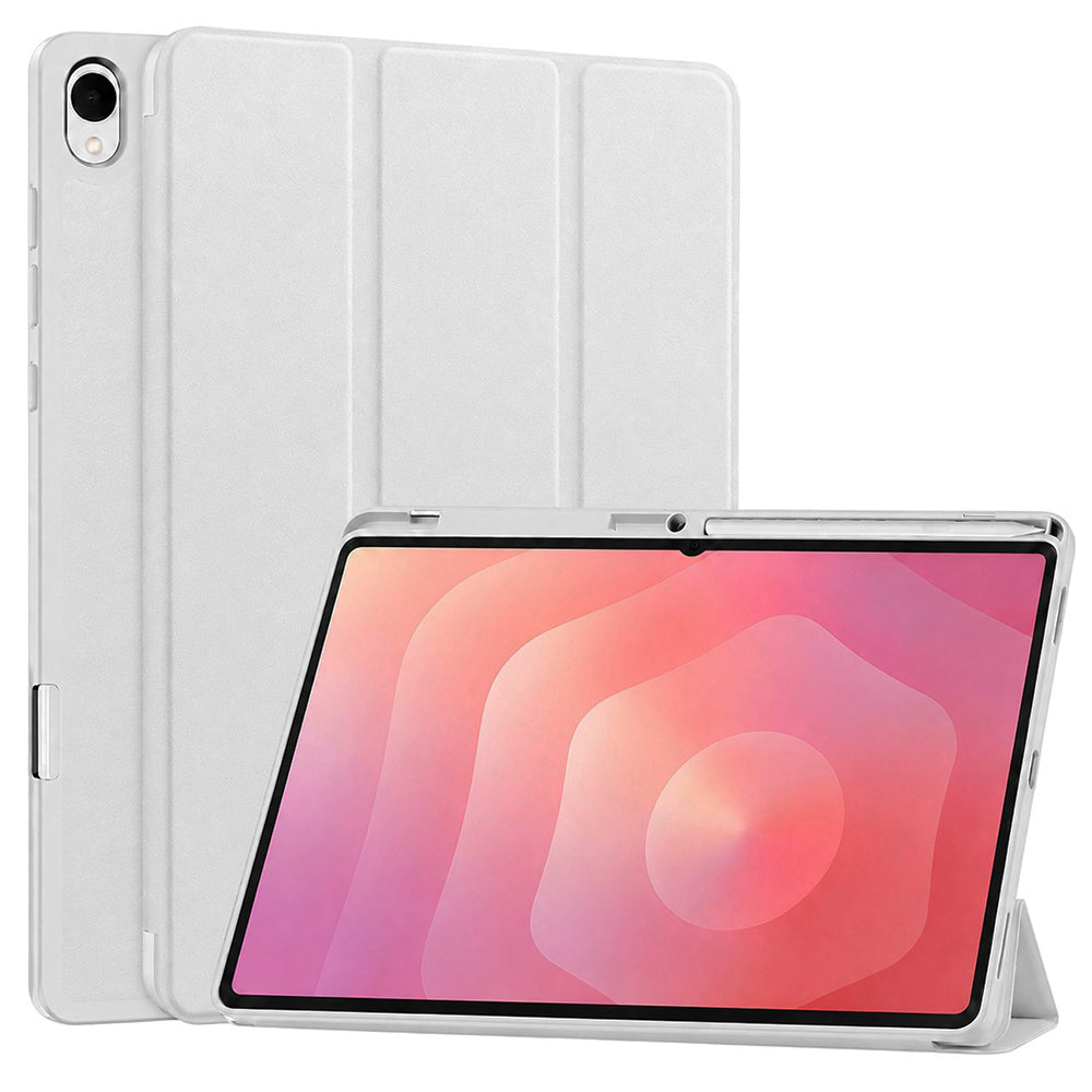 Husa pentru Samsung Galaxy Tab S12 Plus, Techsuit, Flex Trifold, Gri