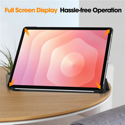 Husa pentru Samsung Galaxy Tab S12 Plus, Techsuit, FoldPro, Roz Aurie